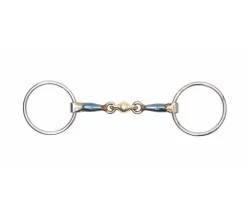 Shires Blue Sweet Iron Loose Ring With Lozenge Bit