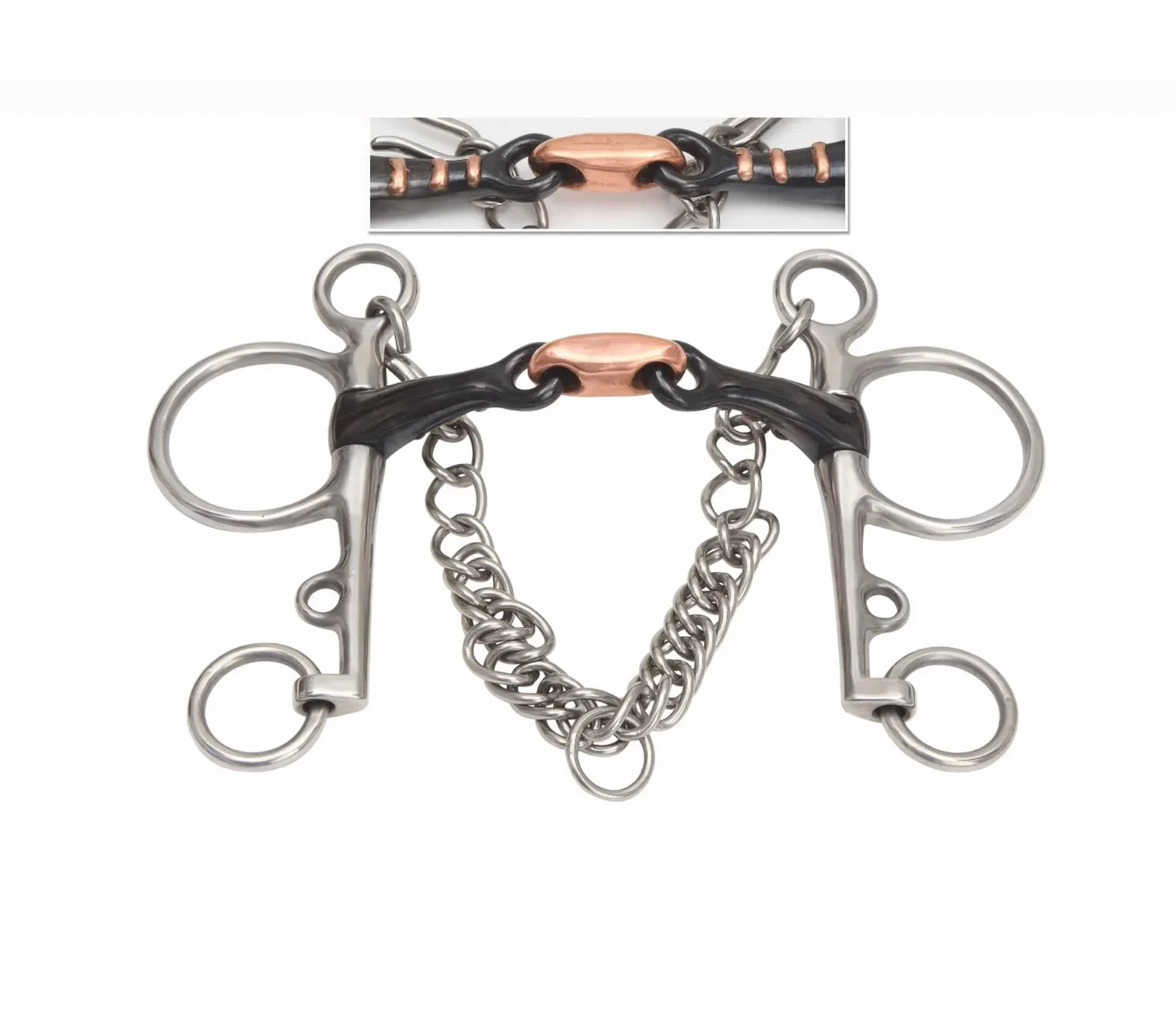 Shires Double Jointed Sweet Iron Pelham Bit 1 Shires Double Jointed Sweet Iron Pelham Bit