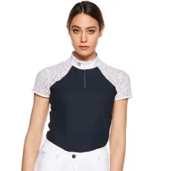 EGO7 Florentine ML Shirt CLOSEOUT -The Equestrian Gear Shop Ego7FlorentineSSNavy