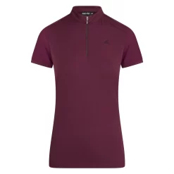 Euro-Star Half Zip Valentina Short Sleeve Shirt -The Equestrian Gear Shop EuroStarESValentinaDarkBerry