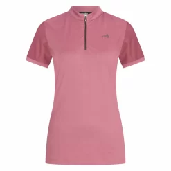 Euro-Star Half Zip Valentina Short Sleeve Shirt -The Equestrian Gear Shop EuroStarESValentinaHawthorneRose