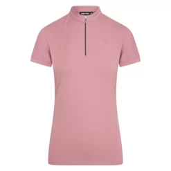 Euro-Star Half Zip Valentina Short Sleeve Shirt -The Equestrian Gear Shop EuroStarESValentinaNostalgicPink