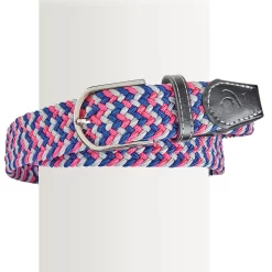 Ovation Stretch Belt -The Equestrian Gear Shop OvBeltGreyBrightBlueOrchid