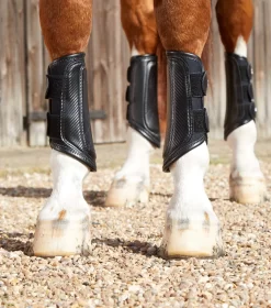 Premier Equine Carbon Air-Tech Double Locking Brushing Boots -The Equestrian Gear Shop PEcarbon air tech double locking brushing bootsblk1
