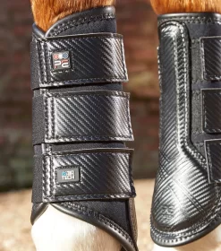 Premier Equine Carbon Air Tech Single Locking Brushing Boots 10 Premier Equine Carbon Air Tech Single Locking Brushing Boots -The Equestrian Gear Shop PEcarbon air tech single locking brushing bootsblk2