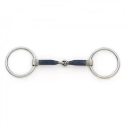 Blue Steel Medium Weight Jointed Mouth Loose Ring