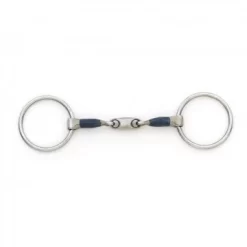 Blue Steel Oval Peanut Mouth Loose Ring