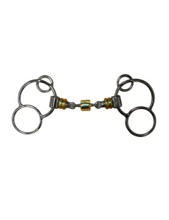 Jump'In German 3 Ring Bit With Rollers