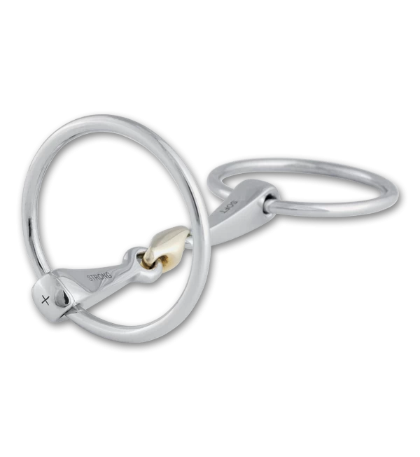 Stübben Steeltec 2-in-1 Loose Ring Snaffle Bit 1 Stübben Steeltec 2-in-1 Loose Ring Snaffle Bit